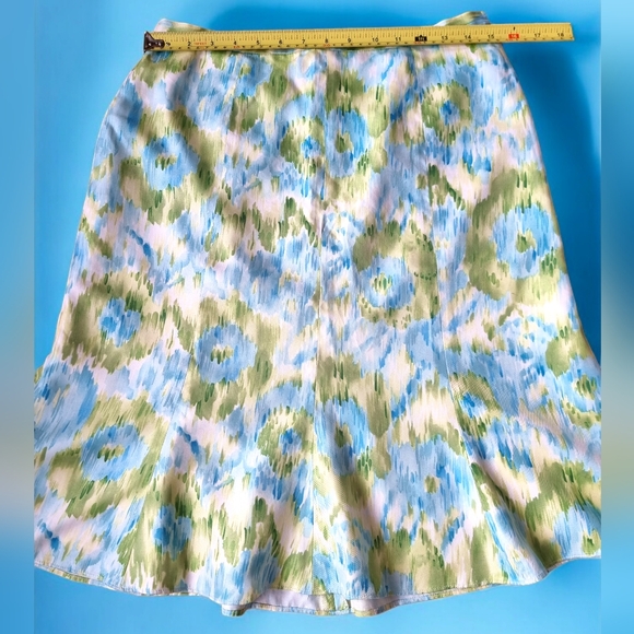 Talbots 100% Silk Vintage A-Line Lined Skirt - Picture 6 of 9